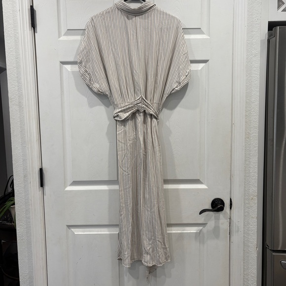 Antonio Melani Striped Collar Button Front Shirt Dress Size 12 - Picture 4 of 8